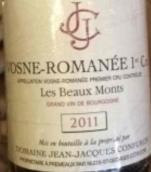 让·雅克康菲隆酒庄博蒙斯园（沃恩-罗曼尼一级园）干红葡萄酒(Domaine Jean-Jacques Confuron Les Beaux Monts, Vosne-Romanee Premier Cru, France)