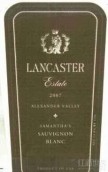 Lancaster Estate Samantha's Sauvignon Blanc, Alexander Valley, USA