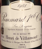 維拉蒙酒莊洛吉恩一級(jí)園紅葡萄酒(Henri de Villamont Les Rugiens, Pommard Premier Cru, France)