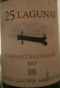 25戈古納斯赤霞珠紅葡萄酒(25 Lagunas Cabernet Sauvignon, San Juan, Argentina)