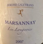 加萊蘭德酒莊朗格沃園（馬沙內(nèi)村莊級）干紅葡萄酒(Domaine Jerome Galeyrand Marsannay Les Longeroies, Marsannay, France)