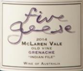 五只鵝單行老藤歌海娜干紅葡萄酒(Five Geese Indian File Old Vine Grenache, McLaren Vale, Australia)