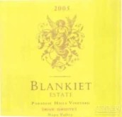 Blankiet Estate Paradise Hills Vineyard Rive Droite, Napa Valley, USA