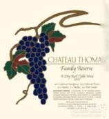 托馬斯家族珍藏干紅葡萄酒(Chateau Thomas Winery Family Reserve Dry Red, Napa Valley, USA)