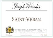 約瑟夫杜魯安（圣韋朗村）白葡萄酒(Joseph Drouhin, Saint-Veran, France)