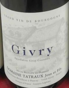 塔特魯簡父子酒莊（日夫里村）白葡萄酒(Domaine Tatraux Jean et Fils Givry Blanc, Cote Chalonnaise, France)