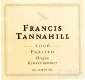 Francis Tannahill Passito Gewurztraminer, Rogue Valley, USA