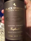 黑駿馬蒙特洛仙粉黛干紅葡萄酒(Black Stallion Winery Zinfandel, Sonoma County, USA)