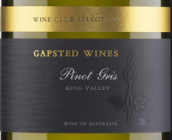 蓋普斯提限量發(fā)行灰皮諾白葡萄酒（大瓶裝）(Gapsted Limited Release Pinot Gris MAGNUM, King Valley, Australia)