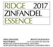 山脊酒莊杜西仙粉黛精華紅葡萄酒(Ridge Vineyards Dusi Zinfandel Essence, Paso Robles, USA)