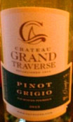 穿越酒莊灰皮諾干白葡萄酒(Chateau Grand Traverse Pinot Grigio, Old Mission Peninsula, USA)