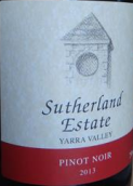 薩瑟蘭黑皮諾紅葡萄酒(Sutherland Estate Pinot Noir, Yarra Valley, Australia)