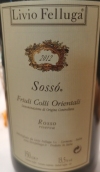 麗斐酒莊索索紅葡萄酒(Livio Felluga Sosso Colli Orientali del Friuli, Friuli-Venezia Giulia, Italy)