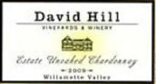 戴維山霞多麗干白葡萄酒（未經(jīng)橡木桶）(David Hill Winery Estate Unoaked Chardonnay, USA)