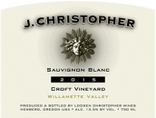 杰伊·克里斯托弗小田園長相思干白葡萄酒(J. Christopher Wines Croft Vineyard Sauvignon Blanc, Willamette Valley, USA)