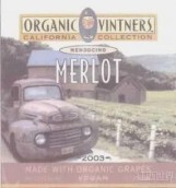 Organic Vintners Merlot, Mendocino, USA