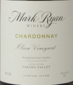 馬克瑞安酒莊霞多麗白葡萄酒(Mark Ryan Winery Chardonnay, Yakima Valley, USA)