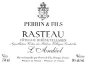 佩蘭拉斯托安德爾干紅葡萄酒(Perrin & Fils Cotes du Rhone Villages Rasteau L'Andeol, Rhone Valley, Franc)