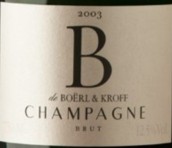 波利爾克洛夫B系列極干型年份香檳(B de Boerl & Kroff Brut, Champagne, France)