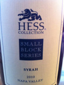 赫斯小區(qū)精選西拉干紅葡萄酒(Hess Small Block Series Syrah, Napa Valley, USA)