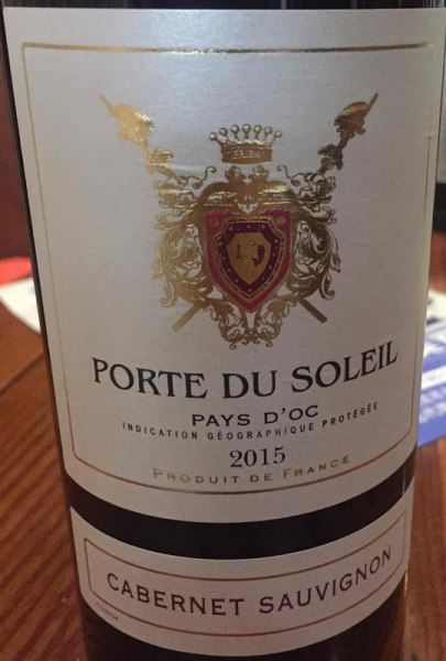 porte du soleil cabernet sauvignon, pays doc, france红酒评分