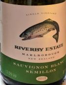 瑞夫拜酒庄长相思-赛美蓉白葡萄酒(Riverby Estate Sauvignon Blanc Semillon, Marlborough, New Zealand)