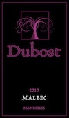 杜博斯特馬爾貝克干白葡萄酒(Dubost Ranch Malbec, Paso Robles, USA)