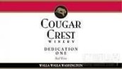 美洲獅奉獻一干紅葡萄酒(Cougar Crest Winery Dedication One Red Wine, Walla Walla Valley, USA)