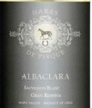 種馬園阿比萊拉長相思干白葡萄酒(Vina Haras De Pirque Albaclara Sauvignon Blanc, Maipo Valley, Chile)