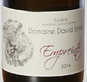 大衛(wèi)·艾美爾酒莊烙印白葡萄酒(David Ermel Empreinte, Alsace, France)