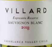 維拉德酒莊表達(dá)珍藏長(zhǎng)相思白葡萄酒(Villard Expresion Reserve Sauvignon Blanc, Casablanca Valley, Chile)