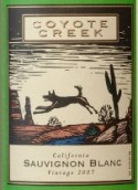 阿德勒菲爾斯凱約特溪系列長相思干白葡萄酒(Adler Fels Coyote Creek Sauvignon Blanc, California, USA)