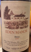 伊頓莊園設(shè)拉子紅葡萄酒(Eden Manor Shiraz, Eden Valley, Australia)