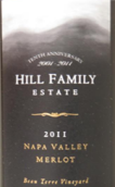 希爾家族酒莊博漁村園梅洛紅葡萄酒(Hill Family Estate Beau Terre Vineyard Merlot, Napa Valley, USA)