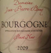 博尼酒莊勃艮第黑皮諾紅葡萄酒(Domaine Jean-Pierre Bony Bourgogne Pinot Noir, Burgundy, France)