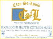 圣路易勃艮第上夜丘紅葡萄酒(Clos St Louis Bourgogne Huates Cotes de Nuits Rouge, Cotes de Nuits, France)