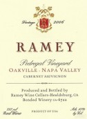 雷米酒莊佩德雷加爾園赤霞珠紅葡萄酒(Ramey Wine Cellars Pedregal Vineyard Cabernet Sauvignon, Oakville, USA)