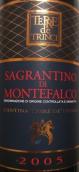 特雷特林奇酒莊薩格蘭蒂諾紅葡萄酒(Terre de Trinci Sagrantino di Montefalco Passito DOCG, Umbria, Italy)