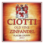 喬迪老藤仙粉黛干紅葡萄酒(Ciotti Cellars Old Vine Zinfandel, Sierra Foothills, USA)