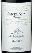 圣安纳霍美吉系列马尔贝克干红葡萄酒(Bodegas Santa Ana Homage Malbec, Mendoza, Argentina)