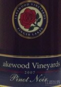 萊克伍德黑皮諾干紅葡萄酒(Lakewood Vineyards Pinot Noir, Finger Lakes, USA)