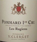 伊萬(wàn)·克萊杰酒莊洛吉恩園（?，斠患?jí)園）紅葡萄酒(Domaine Yvon Clerget Les Rugiens, Pommard Premier Cru, France)