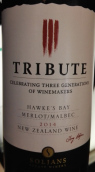索金献礼梅洛马尔贝克干红葡萄酒(Soljans Estate Tribute Merlot - Malbec, Hawke's Bay, New Zealand)