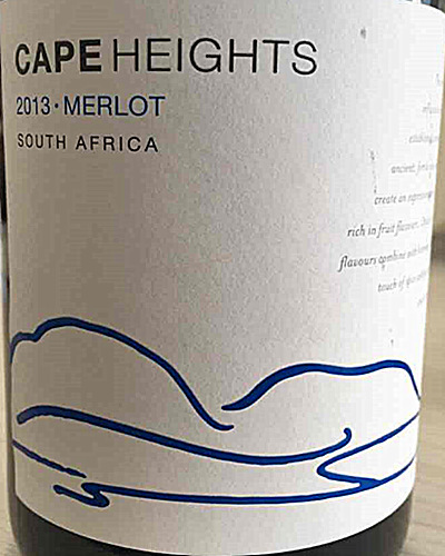 cape heights merlot, western cape, south africa