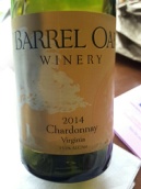 橡木桶霞多麗干白葡萄酒(Barrel Oak Chardonnay, Virginia, USA)