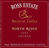 Ross Estate North Ridge Shiraz, Barossa Valley, Australia