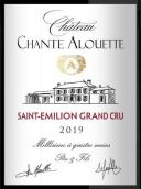 香啼云雀酒莊紅葡萄酒(Chateau Chante Alouette, Saint-Emilion Grand Cru, France)