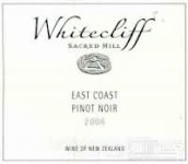 圣山峭壁系列東海岸黑皮諾干紅葡萄酒(Sacred Hill Whitecliff East Coast Pinot Noir, North Island, New Zealand)