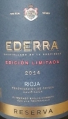 比爾拜娜酒莊愛德拉限定版珍藏紅葡萄酒(Bodegas Bilbainas Ederra Edicion Limitada Reserva, Rioja, Spain)