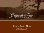 地心酒莊莊園系列黑皮諾干紅葡萄酒(Coeur de Terre Estate Pinot Noir, Willamette Valley, USA)